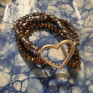 Elegant Heart Charm Bracelet